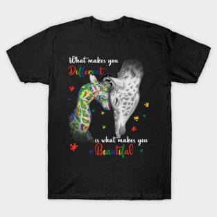 What Makes You Different autism awareness T-Shirt